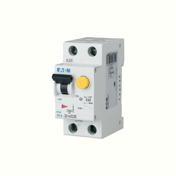 ETN.PFL4-10/1N/C/003 - RCBO, 4.5kA, 1P+N, caract.C, 10A, 30mA