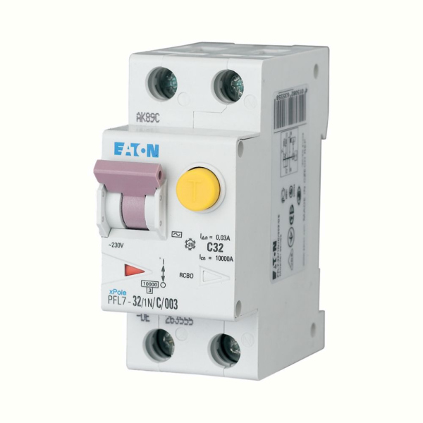 ETN.PFL7-32/1N/C/03 - RCBO, 10kA, 1P+N, caract.C, 32A, 300mA