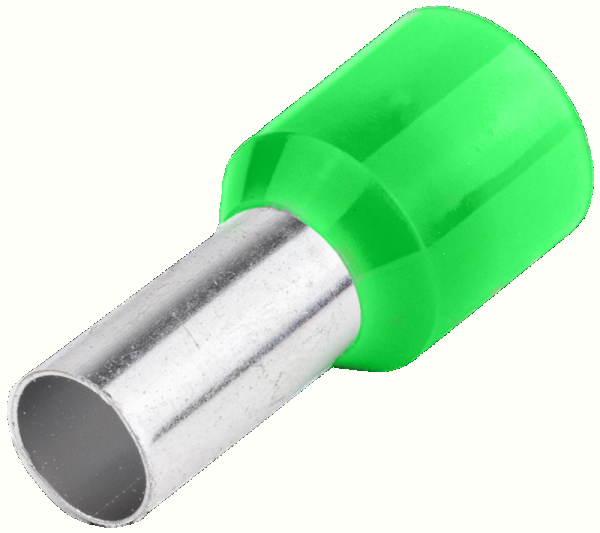 TR.E22 - Pin Terminal 6 mm2, L= 20mm, verde