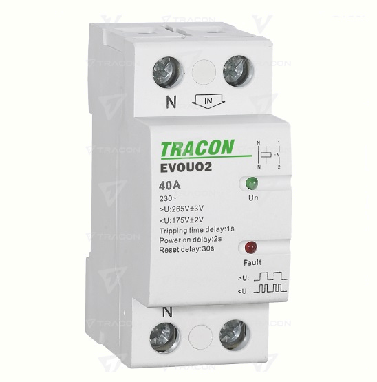 TR.EVOUO2P63 - Releu Automat De Recuplare 2P 63A , AC230V,2P,63AU>:265V,U<:175V, Uon:2s, Trip:1s, Res:30s