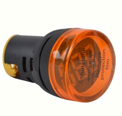 TR.NYG3-VY - Voltmetru, Indicator Led Galben , 24-500VAC, d=22mm