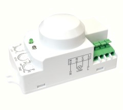 TR.TMB-L01G - Detector De Miscare Cu Microunde În Corpul De Iluminat, 230 VAC, 5,8 GHz, 360°, 1-8 m, 10 s-12 min, 3-2000lux