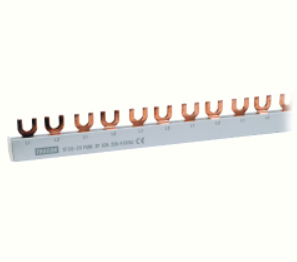 TR.TFSS-2V - Bareta sigurante, L=1m, 2P - Furca, 63A, 56 module