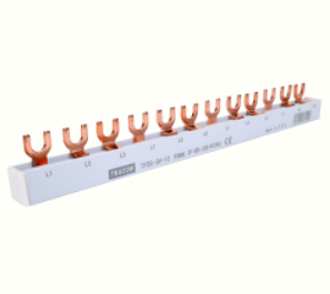 TR.TFSS-3V-12 - Bareta sigurante, L=215mm, 3P - Furca, 63A, 12 module