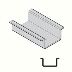 Scame 865.230 Sina De Montaj, Omega, Neperforata, Inalta, L=2m