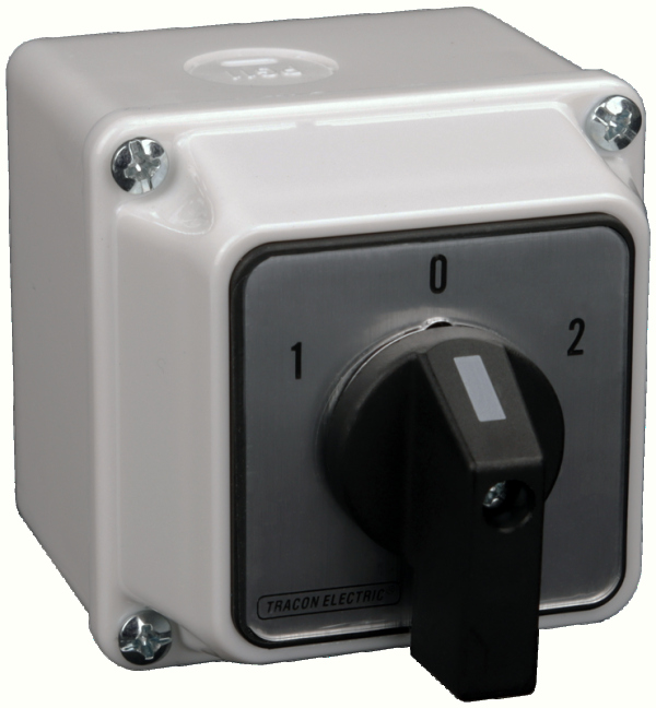 TR.TKM-20/NT65 - Intrerupator pentru motor, Inversor Sens, in carcasa, 400V, 50Hz, 20A, 5,5kW, 48×48mm, IP65