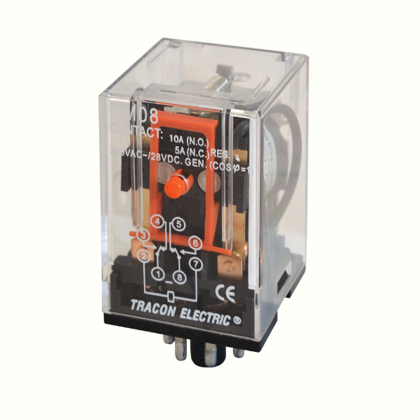 TR.RM08-240AC - Releu, 230V AC / 2×CO, (3A, 230V AC / 28V DC)