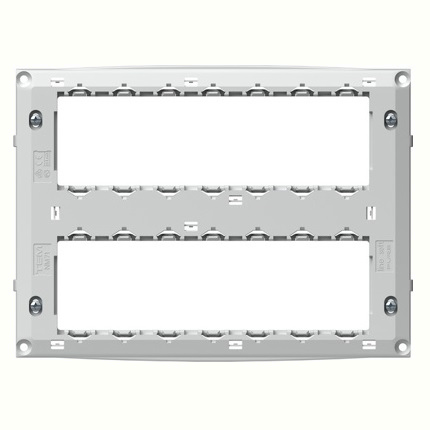 TEM-NM72-U - Suport Fixare plastic, 2x7 module, cu Surub