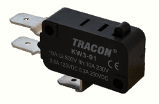 TR.KW3-01 - Limitator, 1×CO 10(3)A/230V AC, 6,3x0,8 mm, IP00