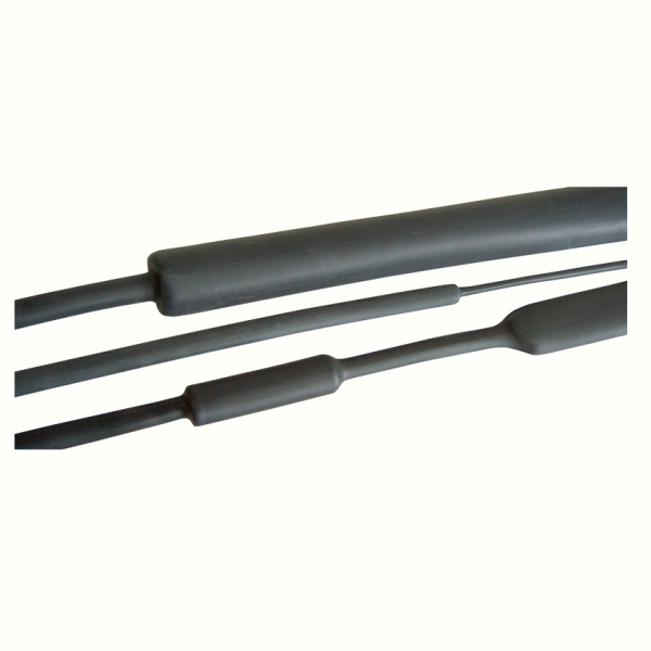 TR.ZSVR48 - Tub termo. Subtire,Contr.3:1,Negru,Cu Adeziv, 4,8/1,6mm, POLIOLEFIN