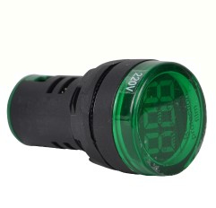 TR.NYG3-VG - Voltmetru, Indicator Led Verde , 24-500VAC, d=22mm