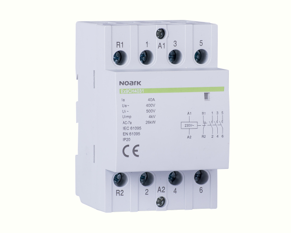 NRK.Ex9CH40 22 230V 50/60Hz - Contactor de instalare, 40 A, cont. 230V, 2 NO + 2 NC contacte