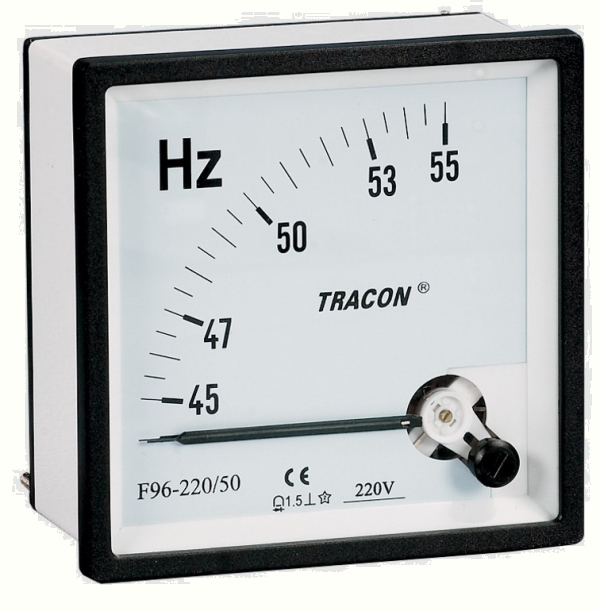 TR.F96-220/50 Frecventmetru 96×96mm, 230V / 45-55Hz