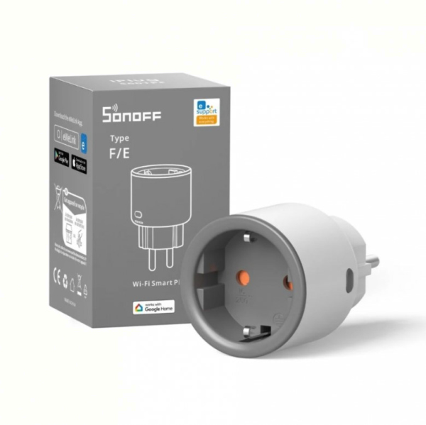 SONOFF-Priza Smart S60TPF Wi-Fi, 16A, 4000W, cu masurare consum